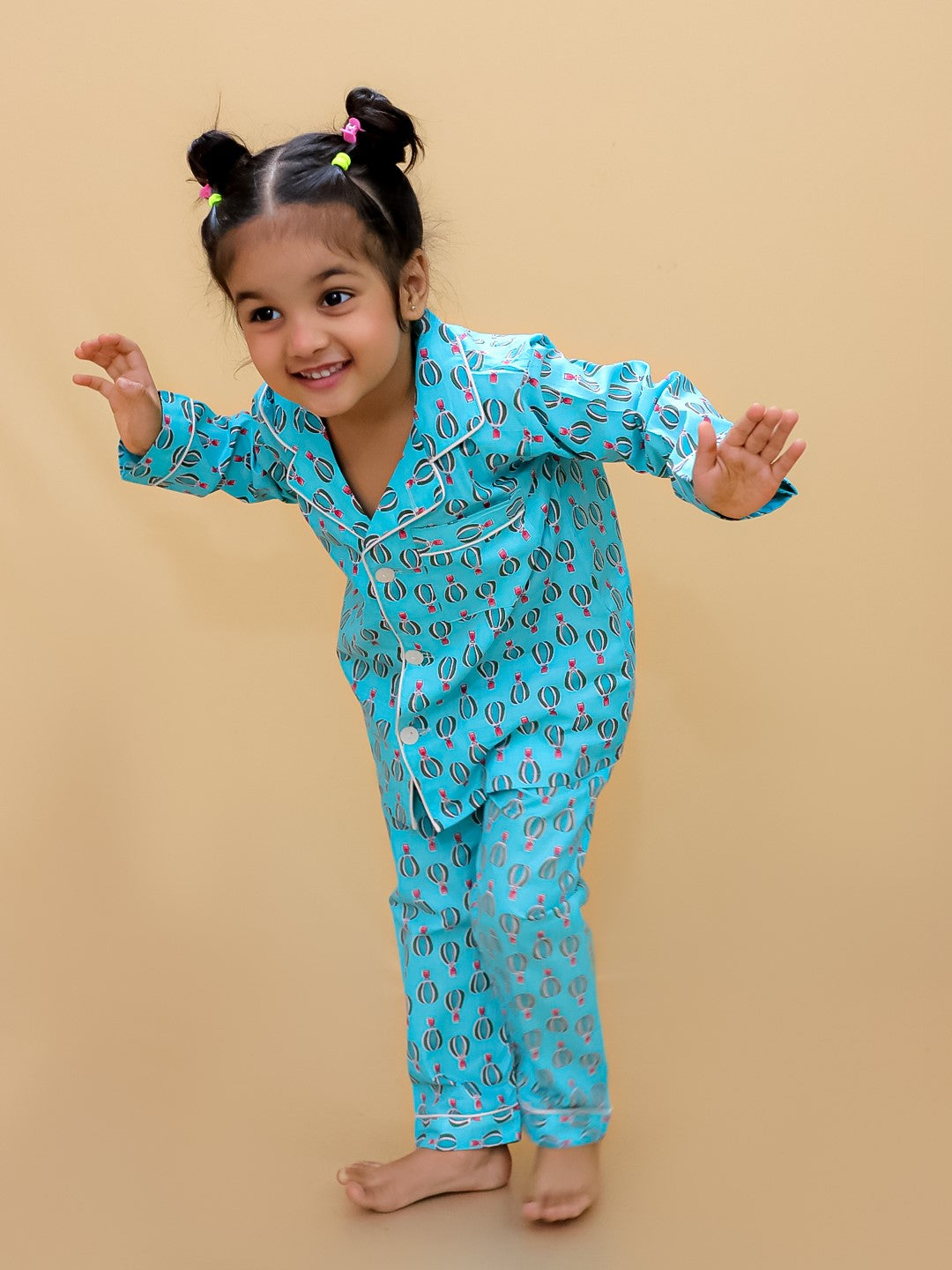 Abstract Printed Nightuit For Boys and Girls