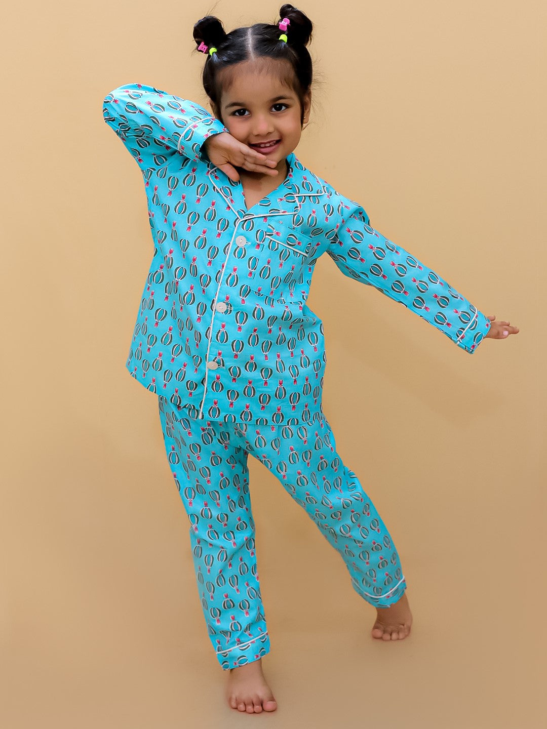 Abstract Printed Nightuit For Boys and Girls