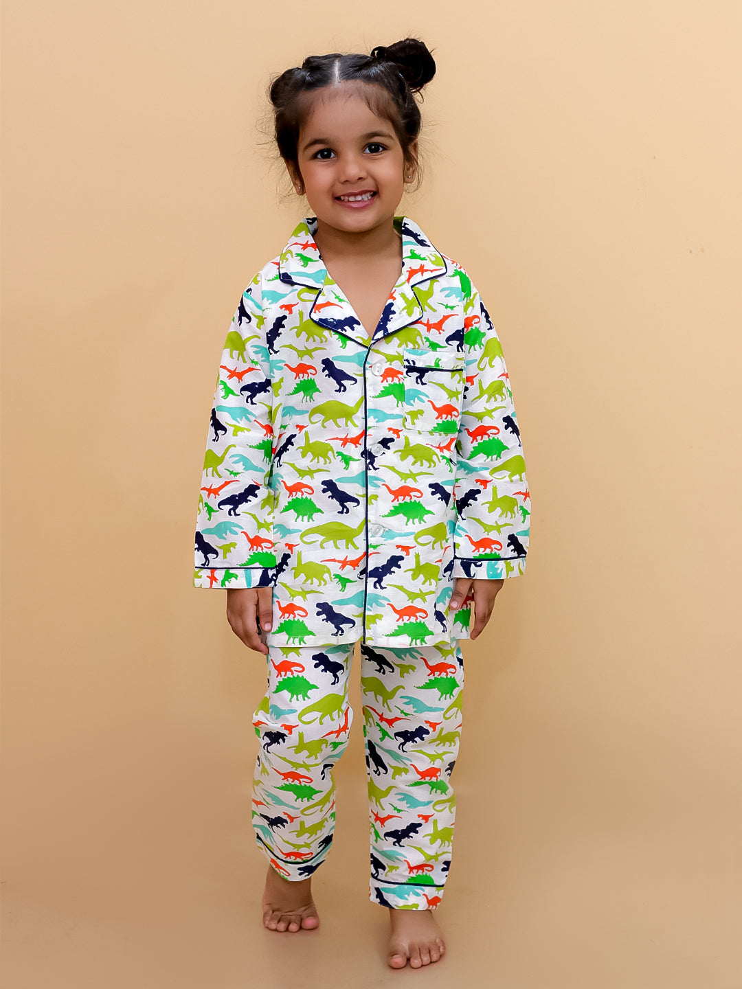 Abstract Print Full Sleeves Night Suits For Boys and Girls