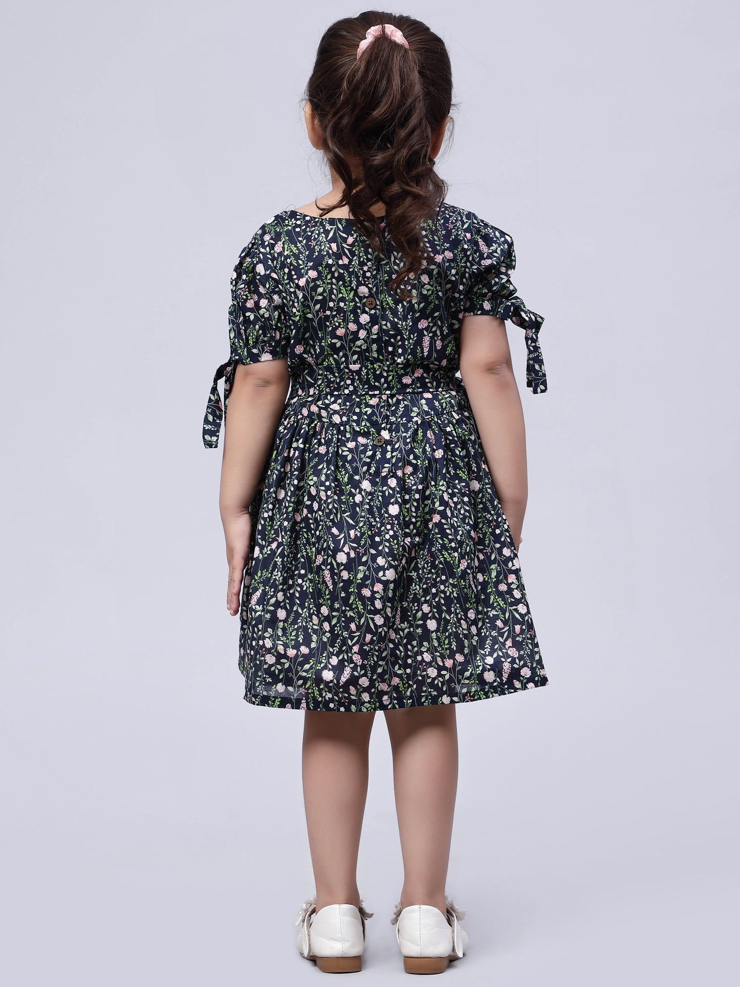 Black Floral Dress for Girls