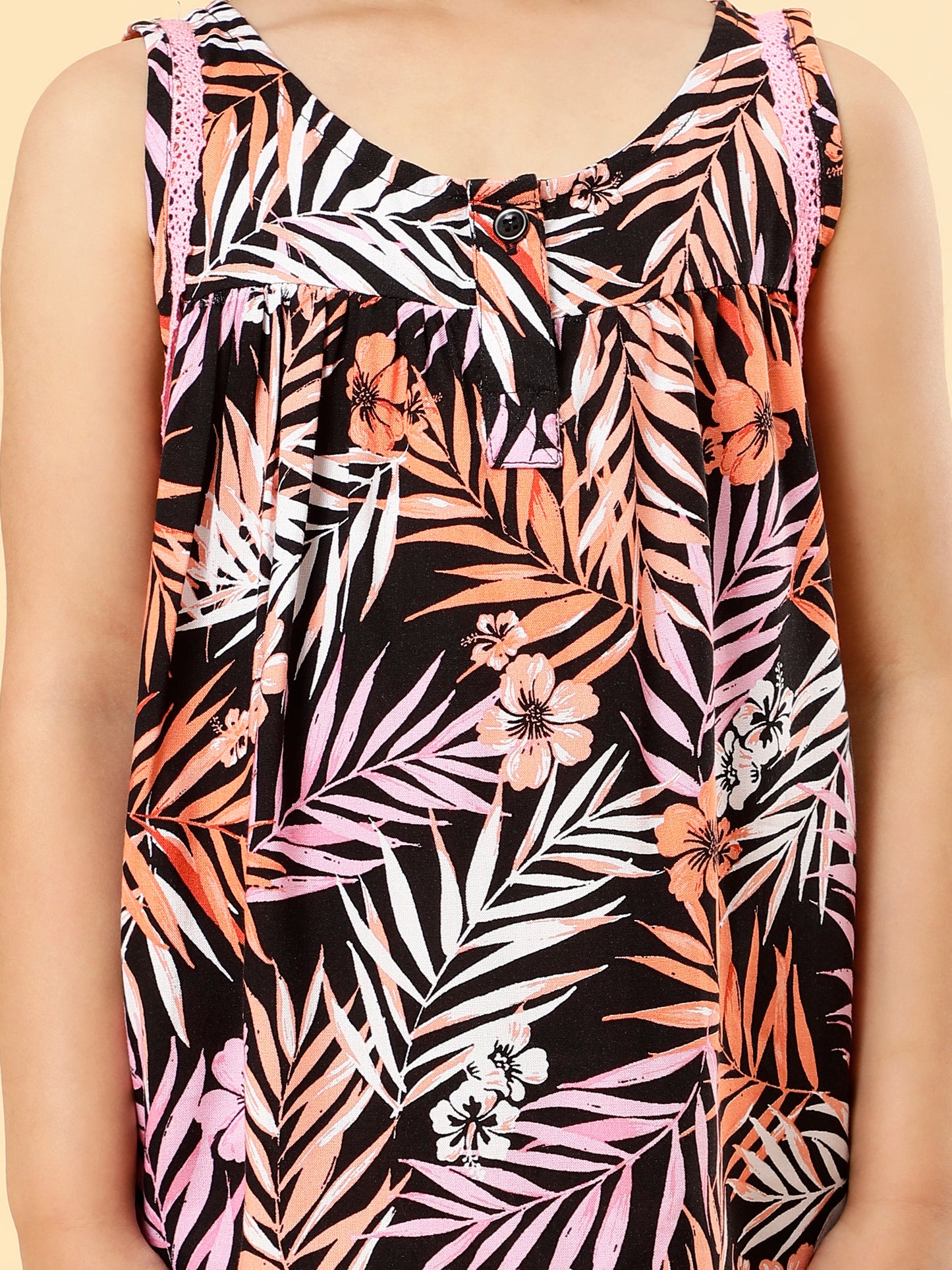 Co-ords Printed Shorts Set For Girls