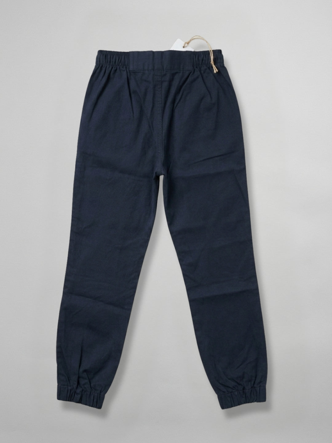 Boys Navy Color Cotton Woven Joggers