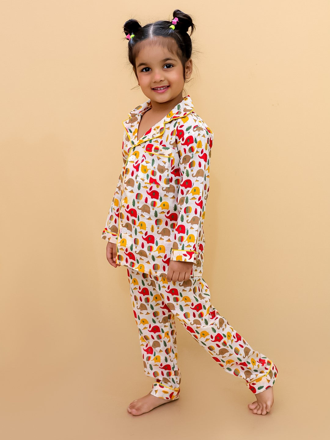 Elephant Printed Night Suits For Boys and Girls