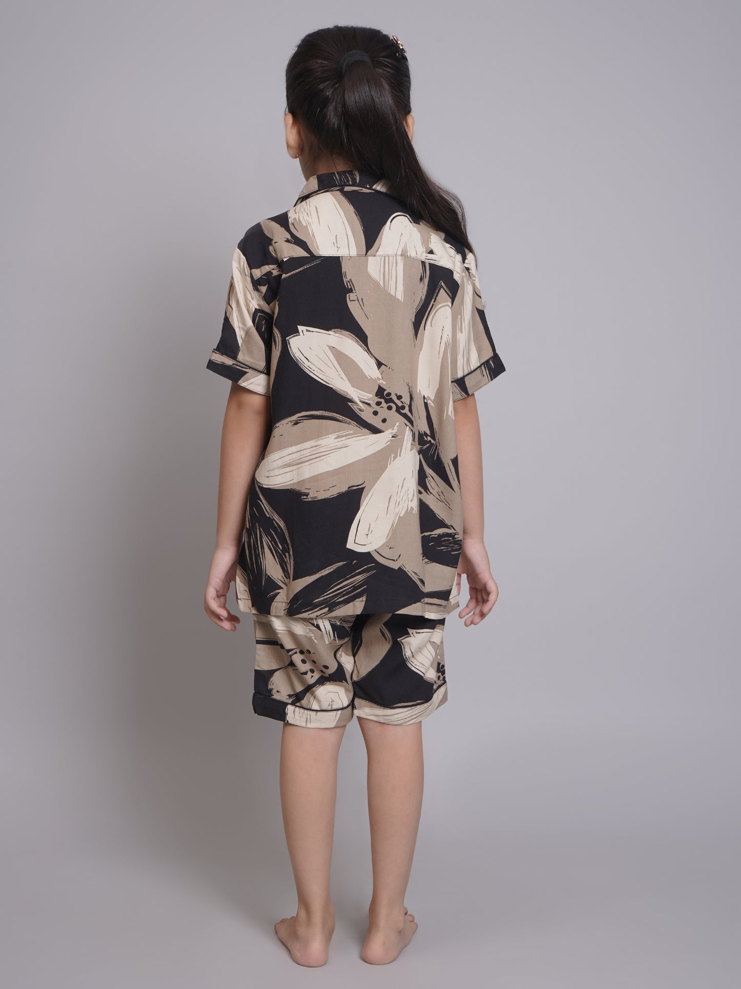 Printed Half Sleeves Night Suits For Boys and Girls