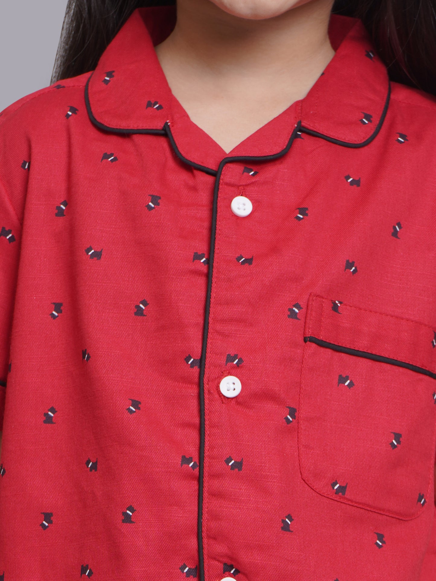 Printed Half Sleeves Night Suits For Boys and Girls