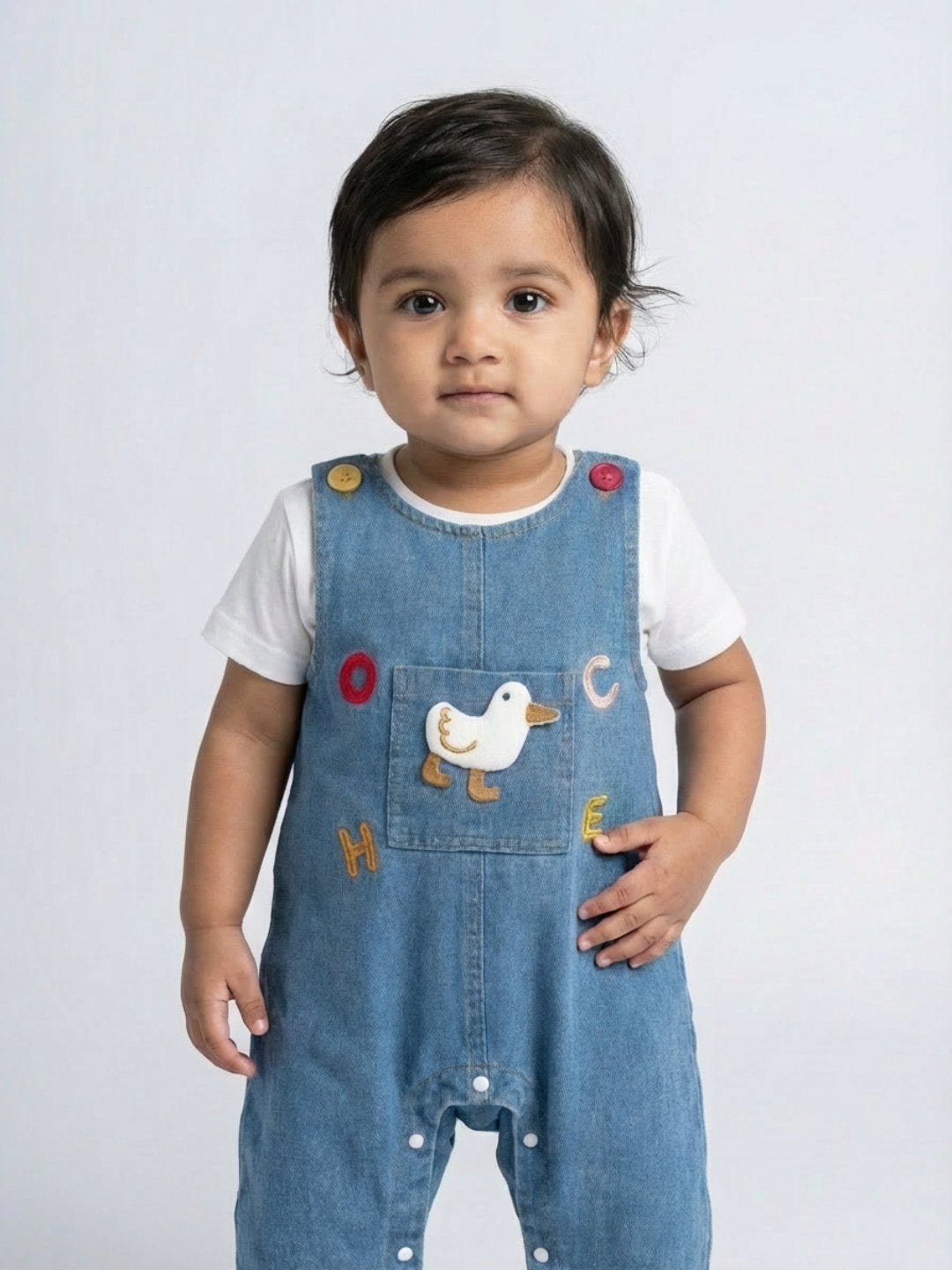 Biglilpeople Peto unisex azul sin mangas con cuello redondo