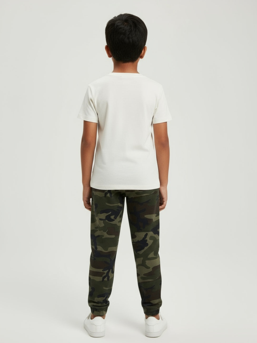 Biglilpeople Boys Camouflage Full Mid-Rise Joggers
