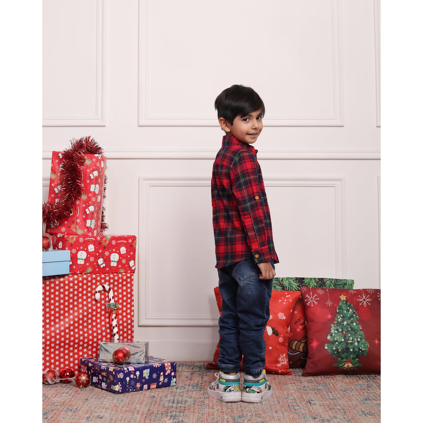 Classic Red Plaid Flannel Shirt