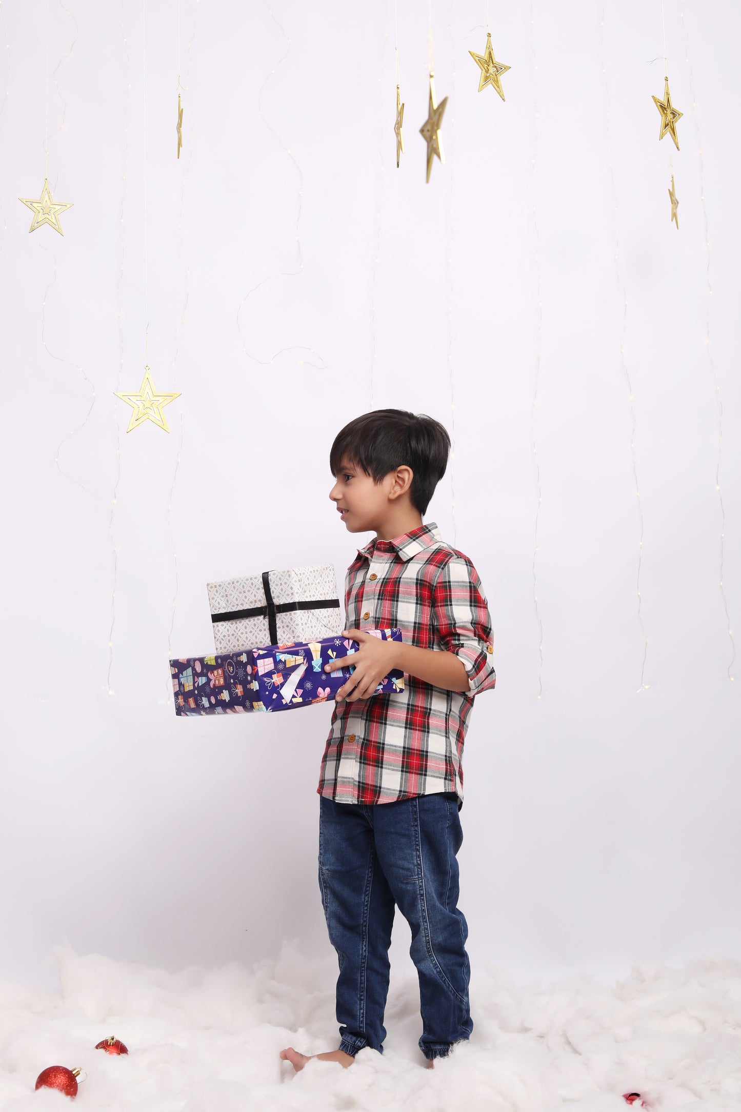 Classic Christmas Checks Flannel Shirt