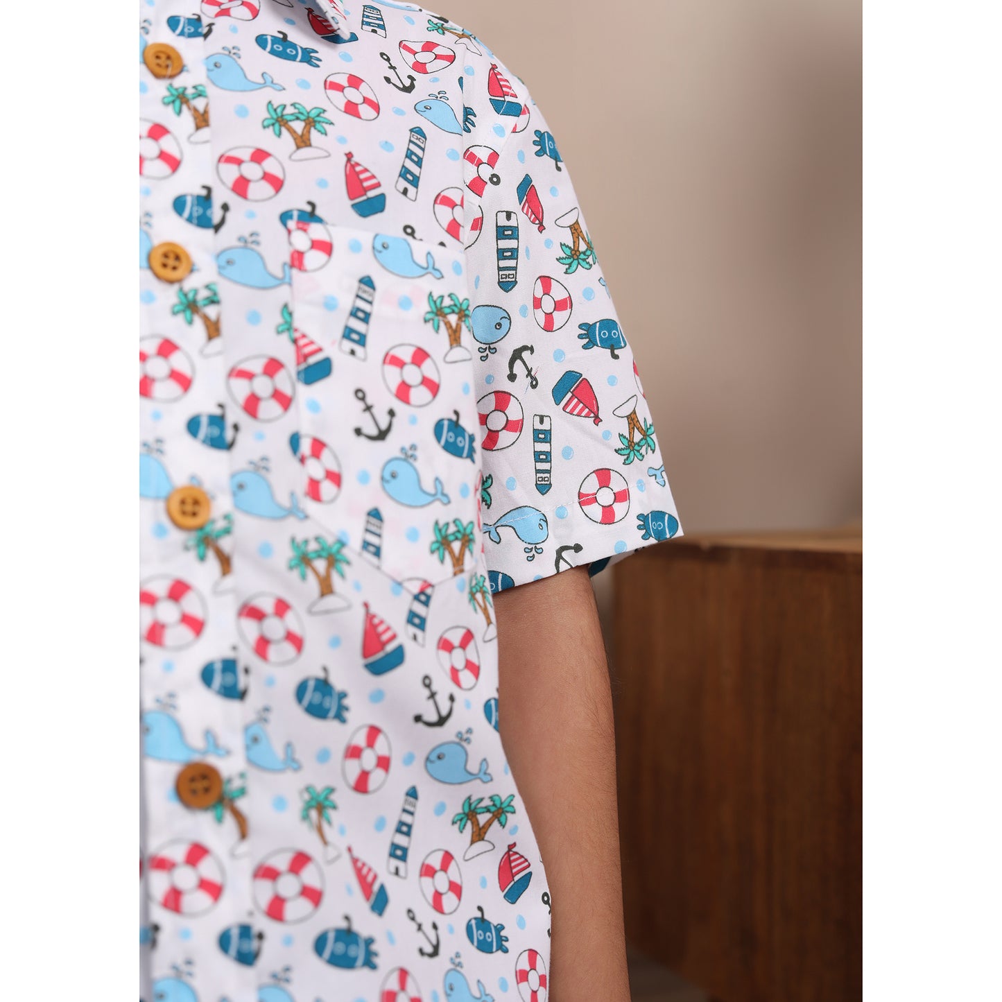 Fun Sea World Print Shirt for Boys