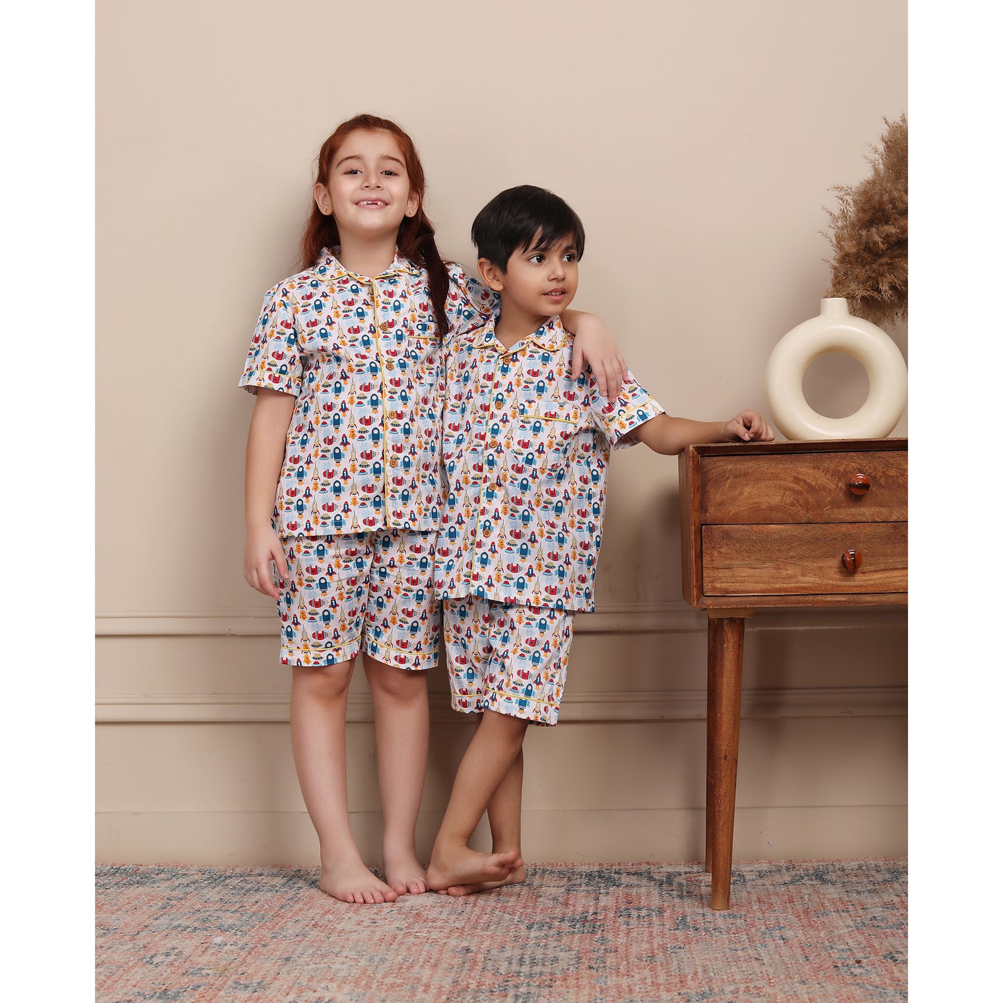 Space Print Night Suits for Girls or Boys