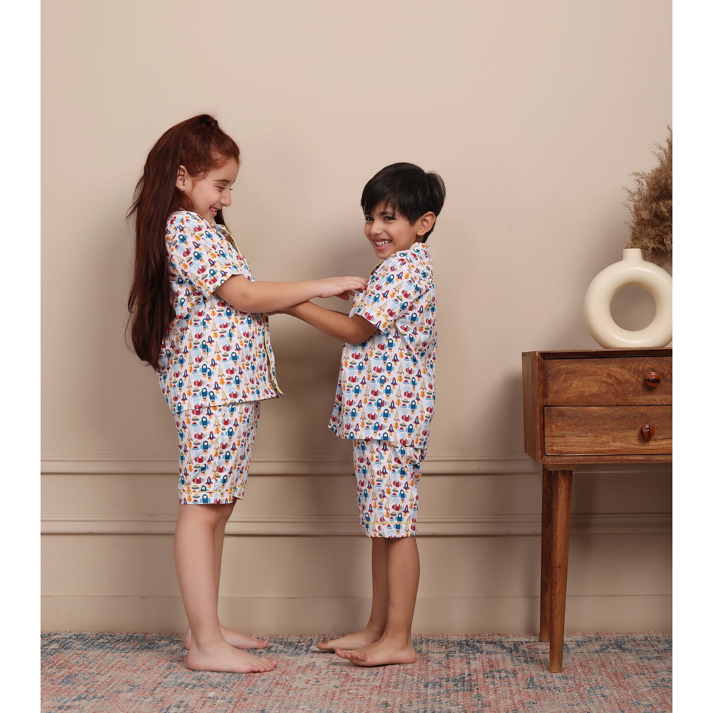 Space Print Night Suits for Girls or Boys