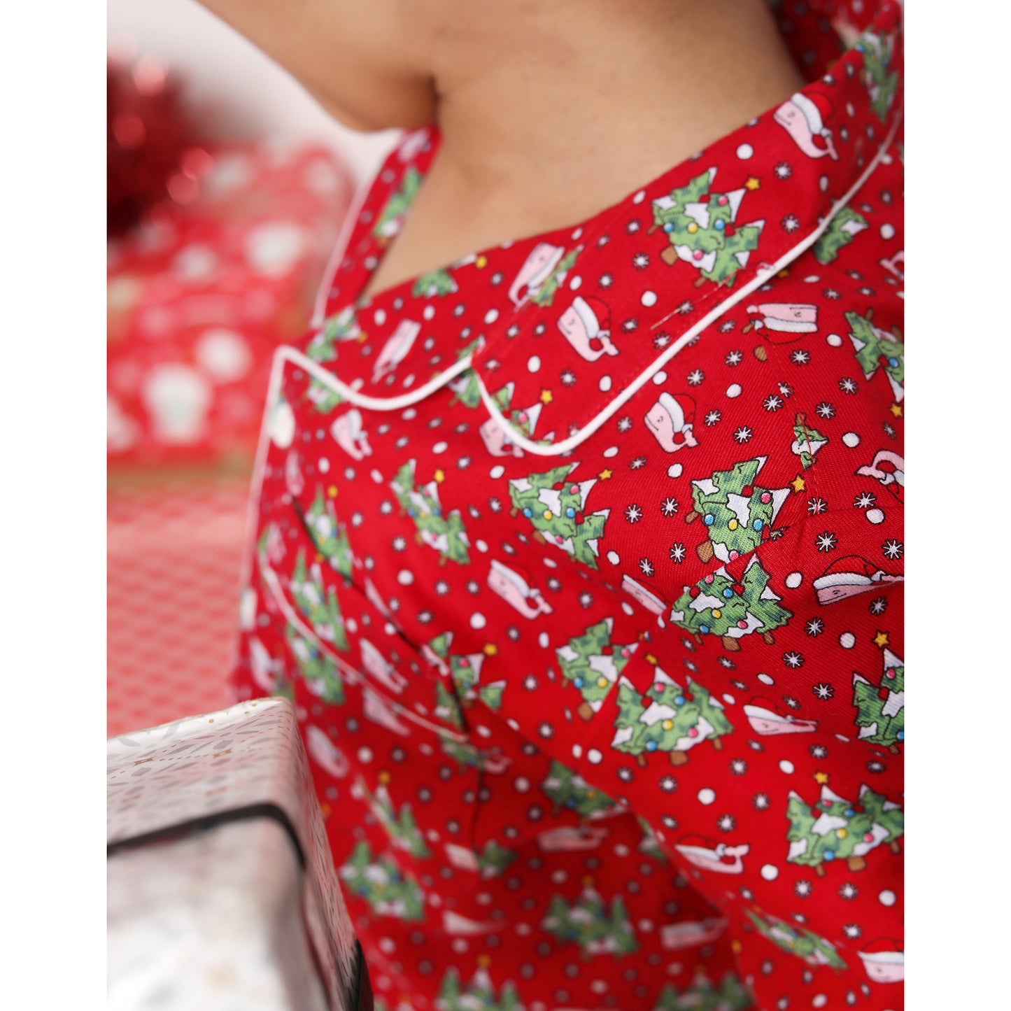Christmas Print Night Suits For Girls & Boys