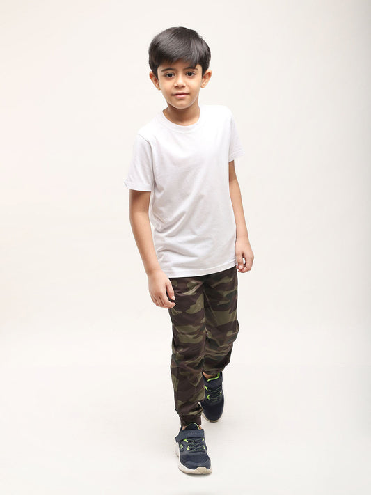 Camouflage Full Length Jogger Pants for Boys