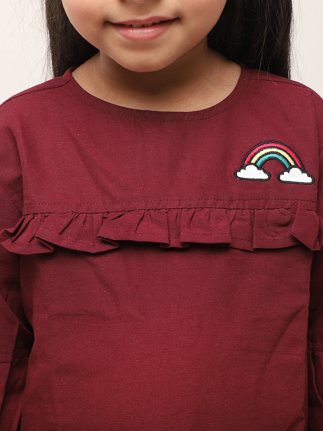 Linen Dress in Wine Color