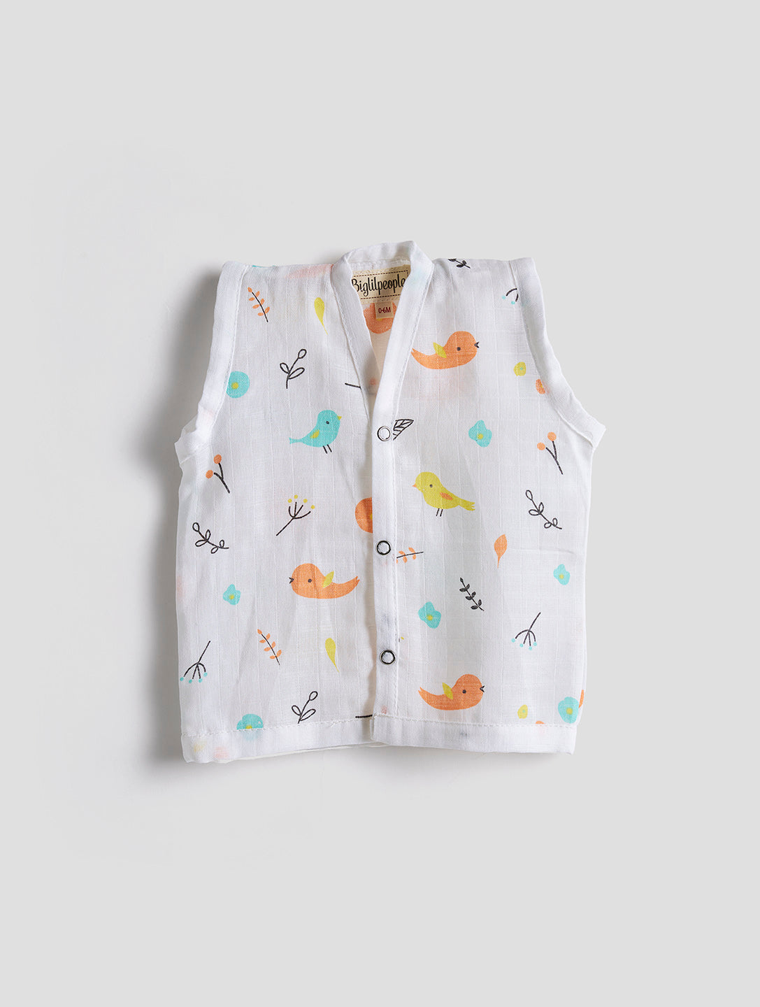 Infants' 100% Cotton Muslin Jablas-Set of 2 Soft & Comfy (Dino & Sparrow)