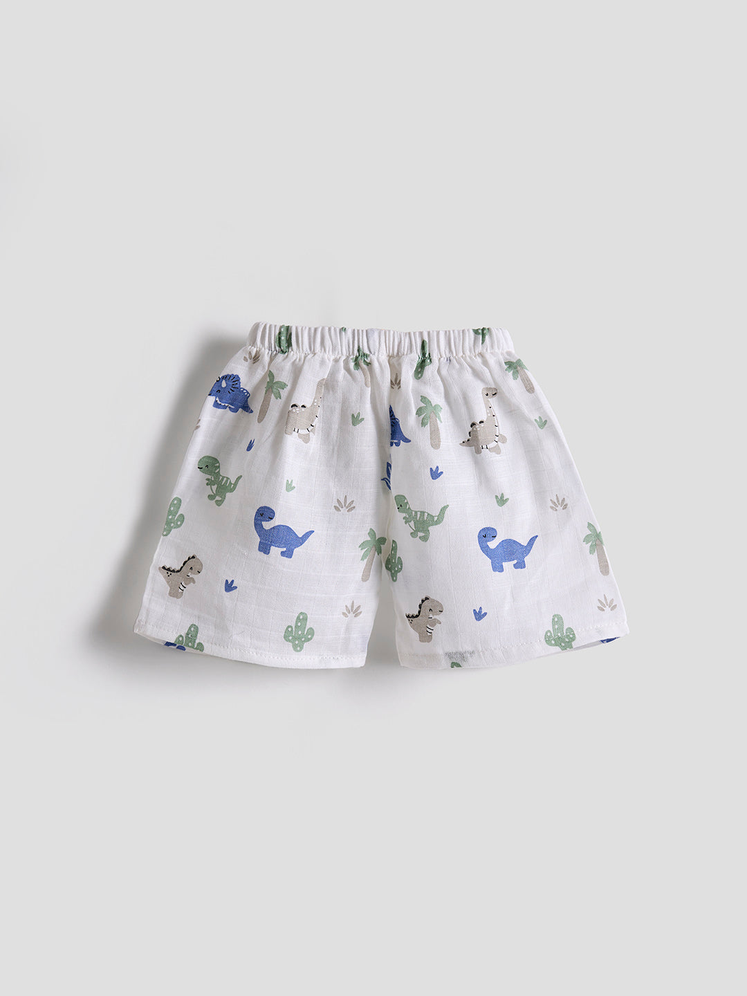 Infants' 100% Cotton Muslin Co-ord Set Soft & Comfy (Dino)