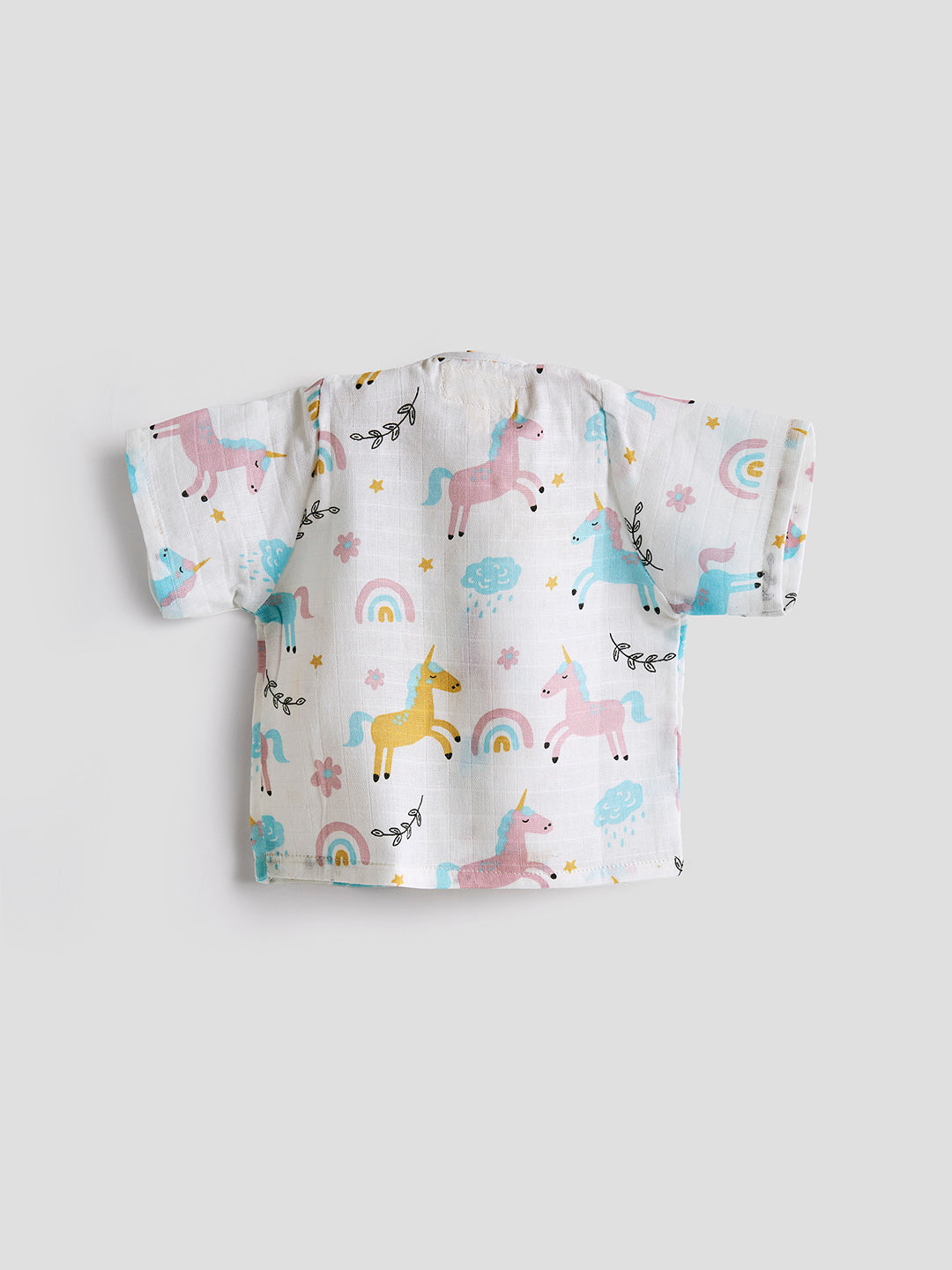 Infants' 100% Cotton Muslin Co-ord Set Soft & Comfy (Unicorn)