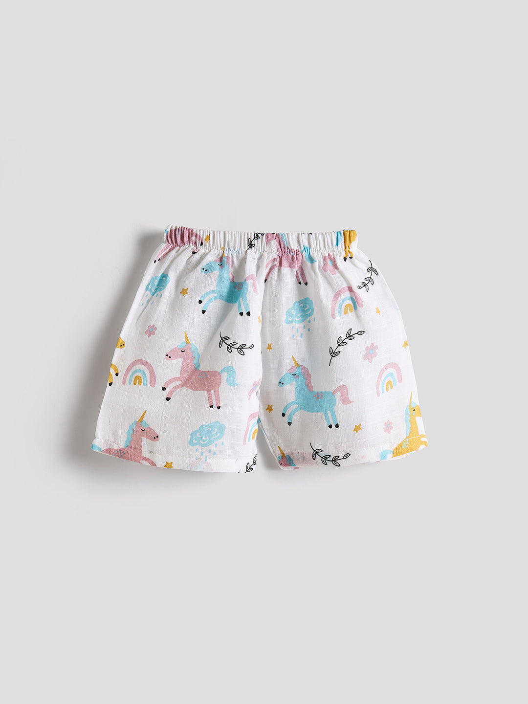 Infants' 100% Cotton Muslin Co-ord Set Soft & Comfy (Unicorn)
