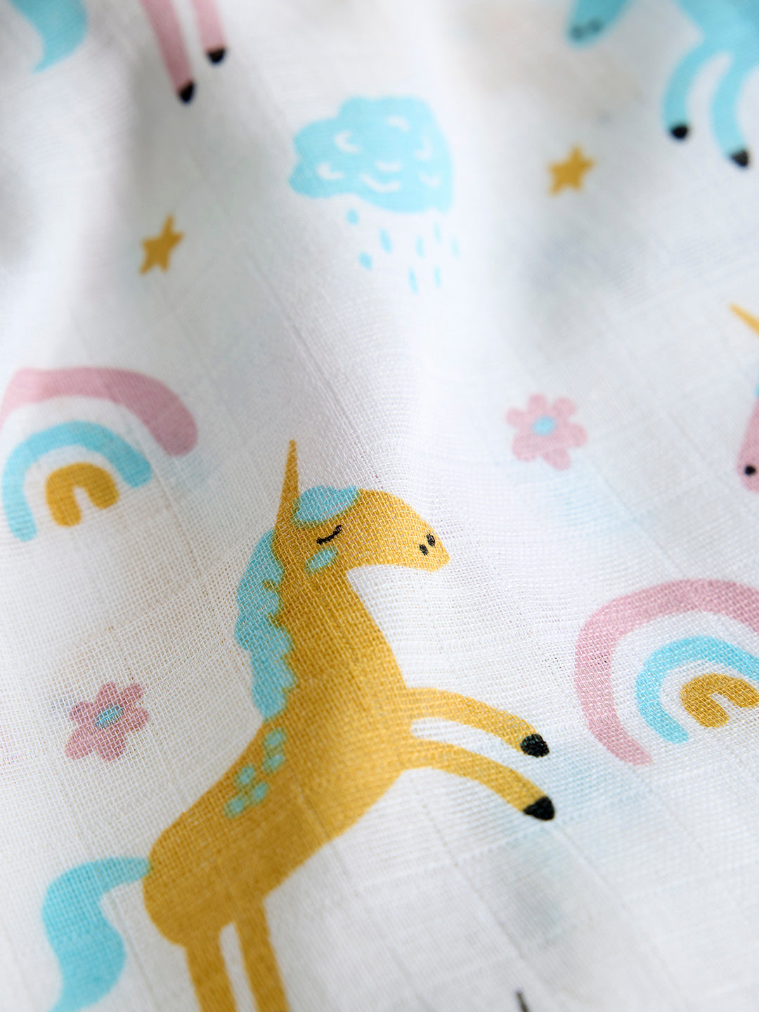 Infants' 100% Cotton Muslin Co-ord Set Soft & Comfy (Unicorn)