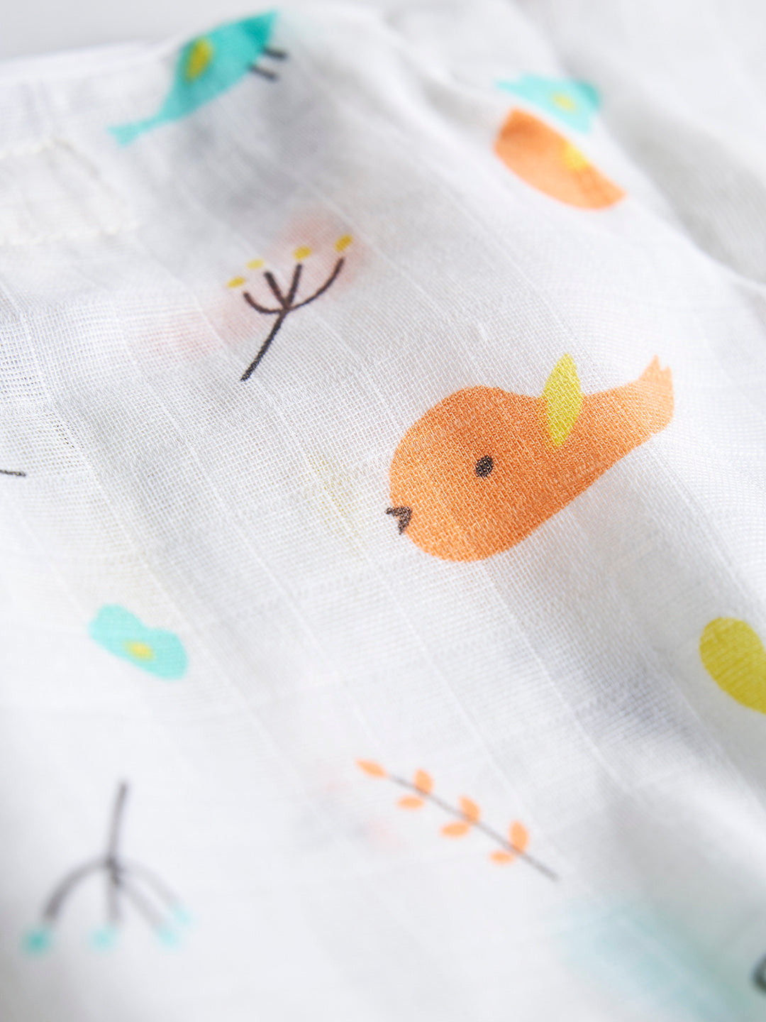 Infants' 100% Cotton Muslin Co-ord Set Soft & Comfy (Sparrow)