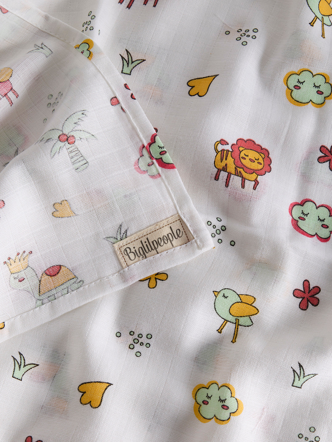 Soft Cotton Baby Swaddles – Pack of 2 | Breathable & Gentle for Newborns