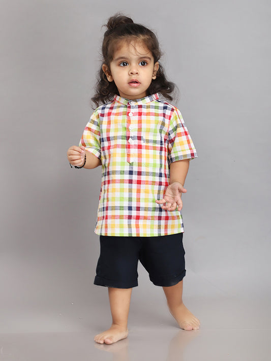 Multicolor Striped Clothing Set