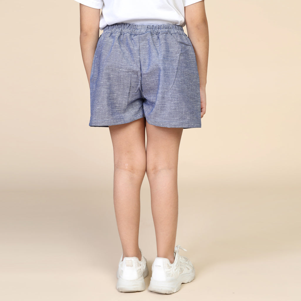 Everyday Demin Blue Shorts for Girls