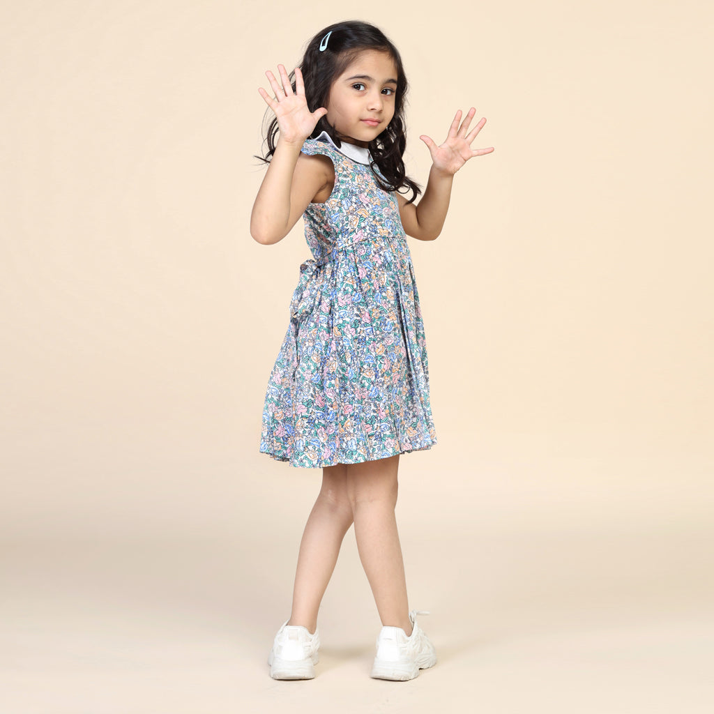 Peter Pan Collar Dress in Floral Print