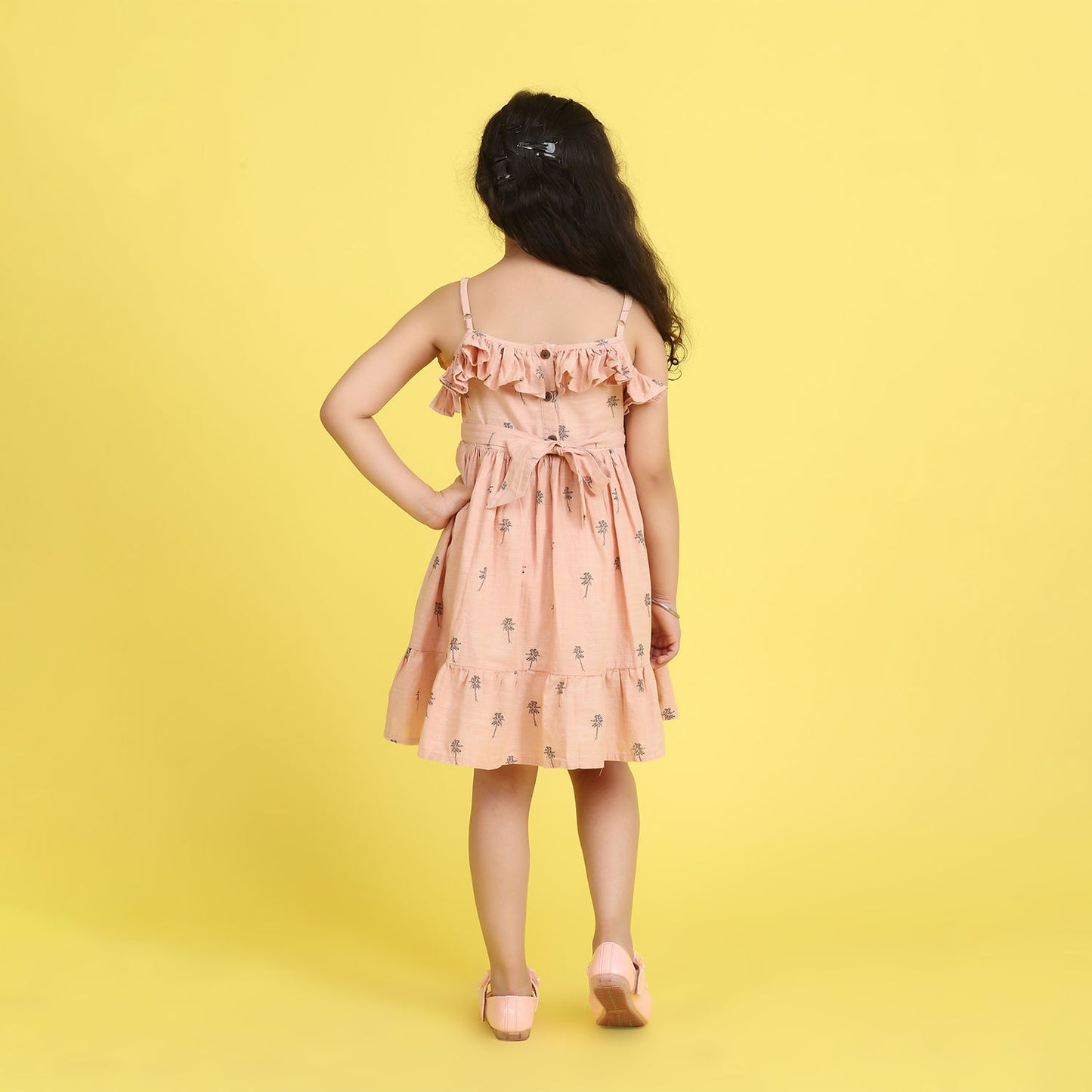 Strappy Summer Dress- Peach