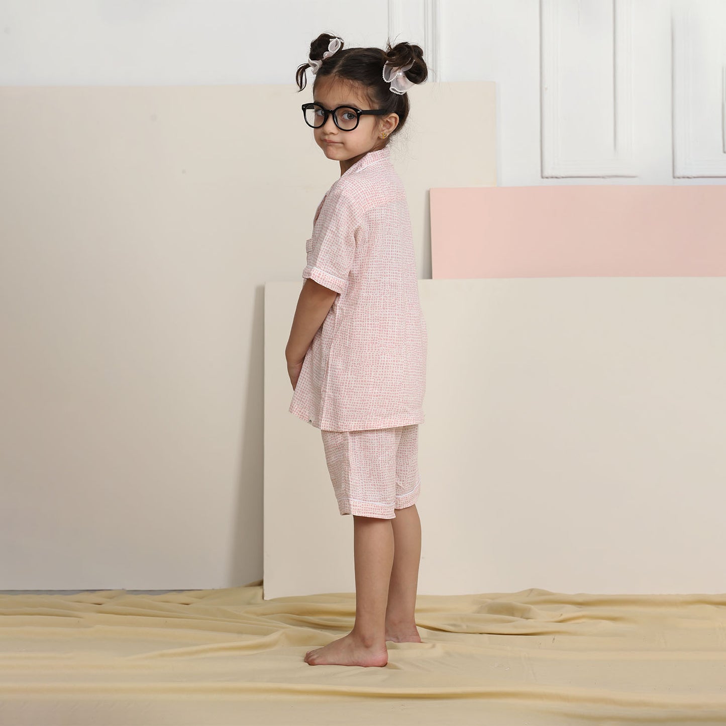 Cotton Candy Half Sleeves Night Suits For Girls