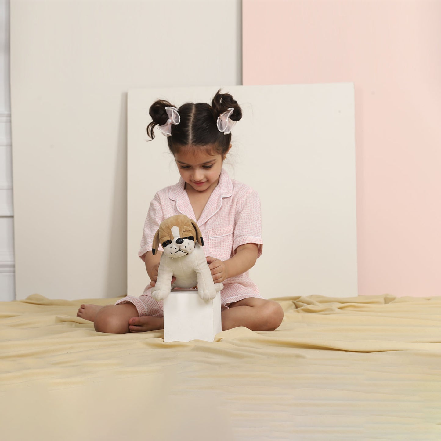 Cotton Candy Half Sleeves Night Suits For Girls