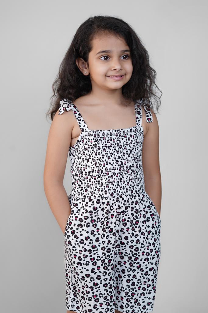 Jumpsuit for Girls- Animal Print