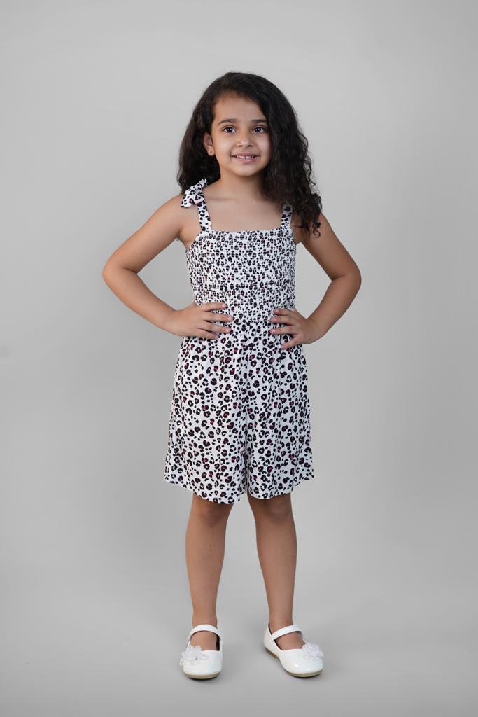 Jumpsuit for Girls- Animal Print