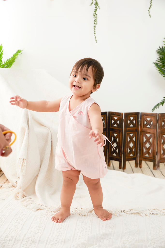 Everyday Romper in Powder Pink