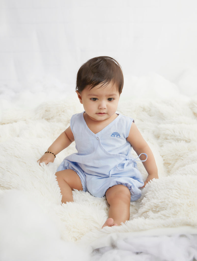 Everyday Romper in Powder Blue