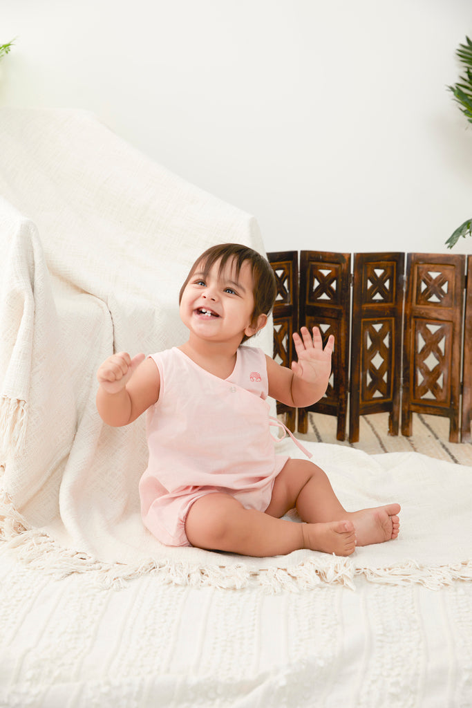 Everyday Romper in Powder Pink