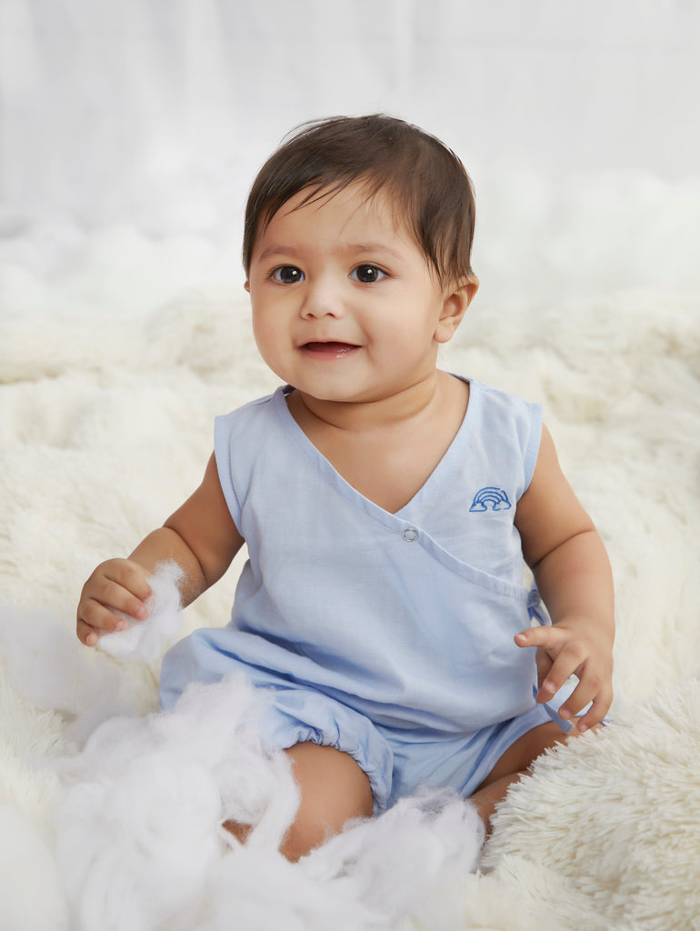Everyday Romper in Powder Blue