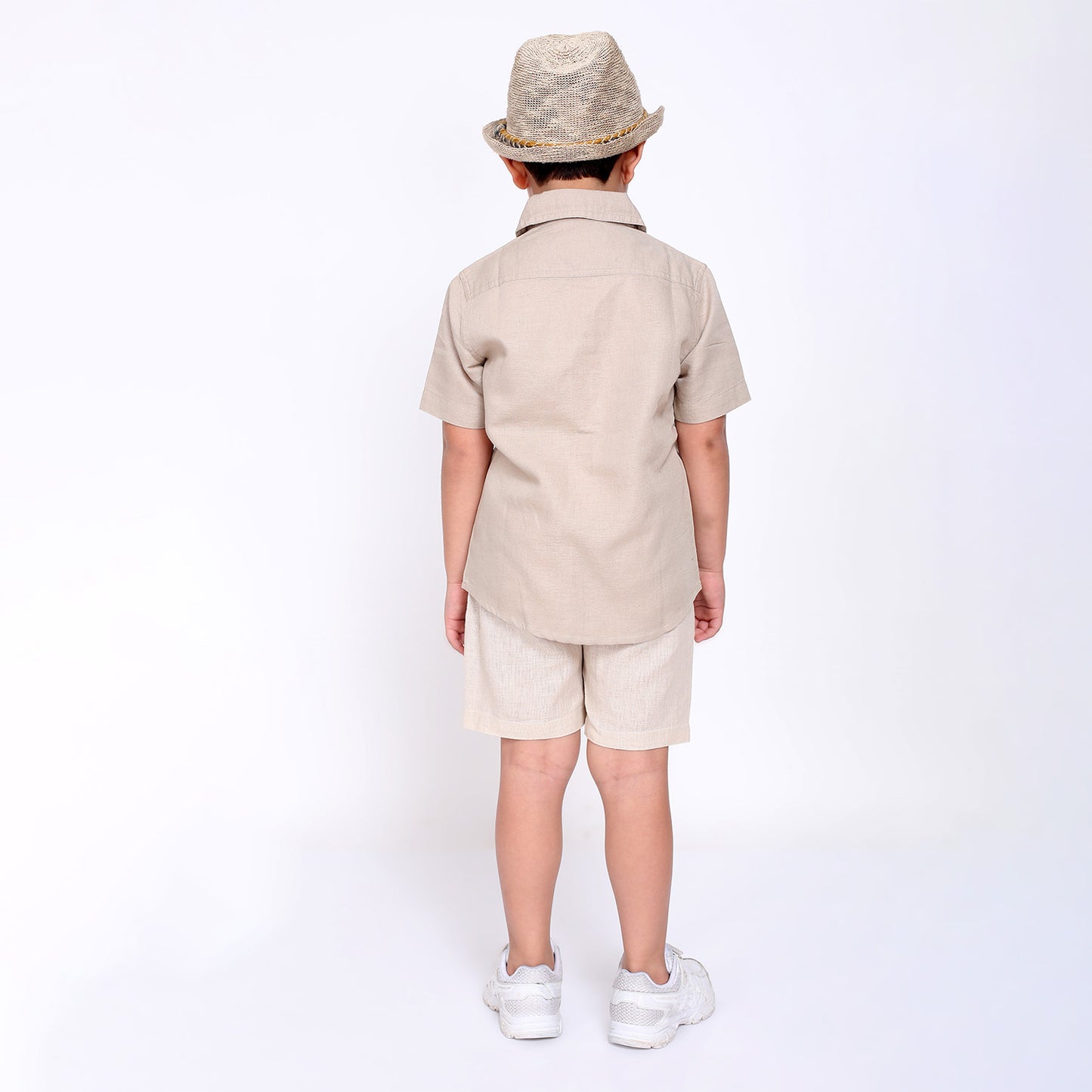 Linen Color Block Shirt