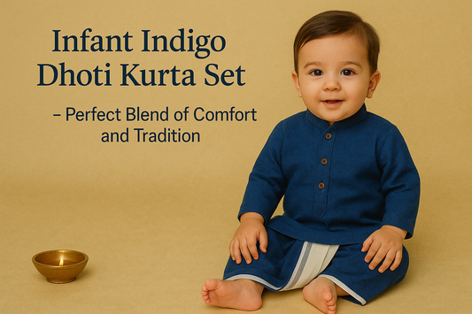 Infant Indigo Dhoti Kurta Set – Perfect Blend of Comfort and Tradition