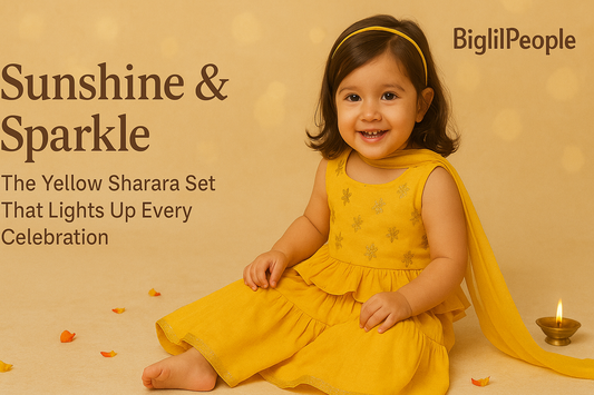 Sunshine & Sparkle: The Yellow Sharara Set That Lights Up Every Celebration