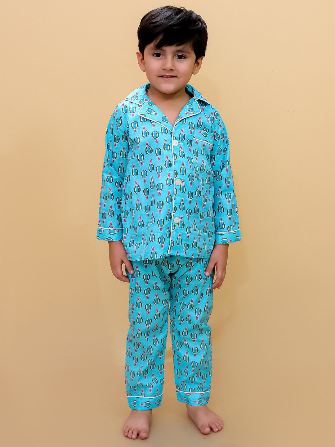 Abstract Printed Nightsuit For Boys and Girls