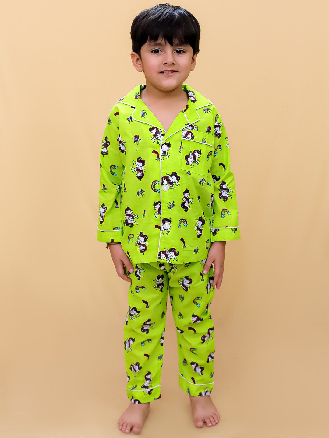 Abstract Printed Nightsuit For Boys and Girls