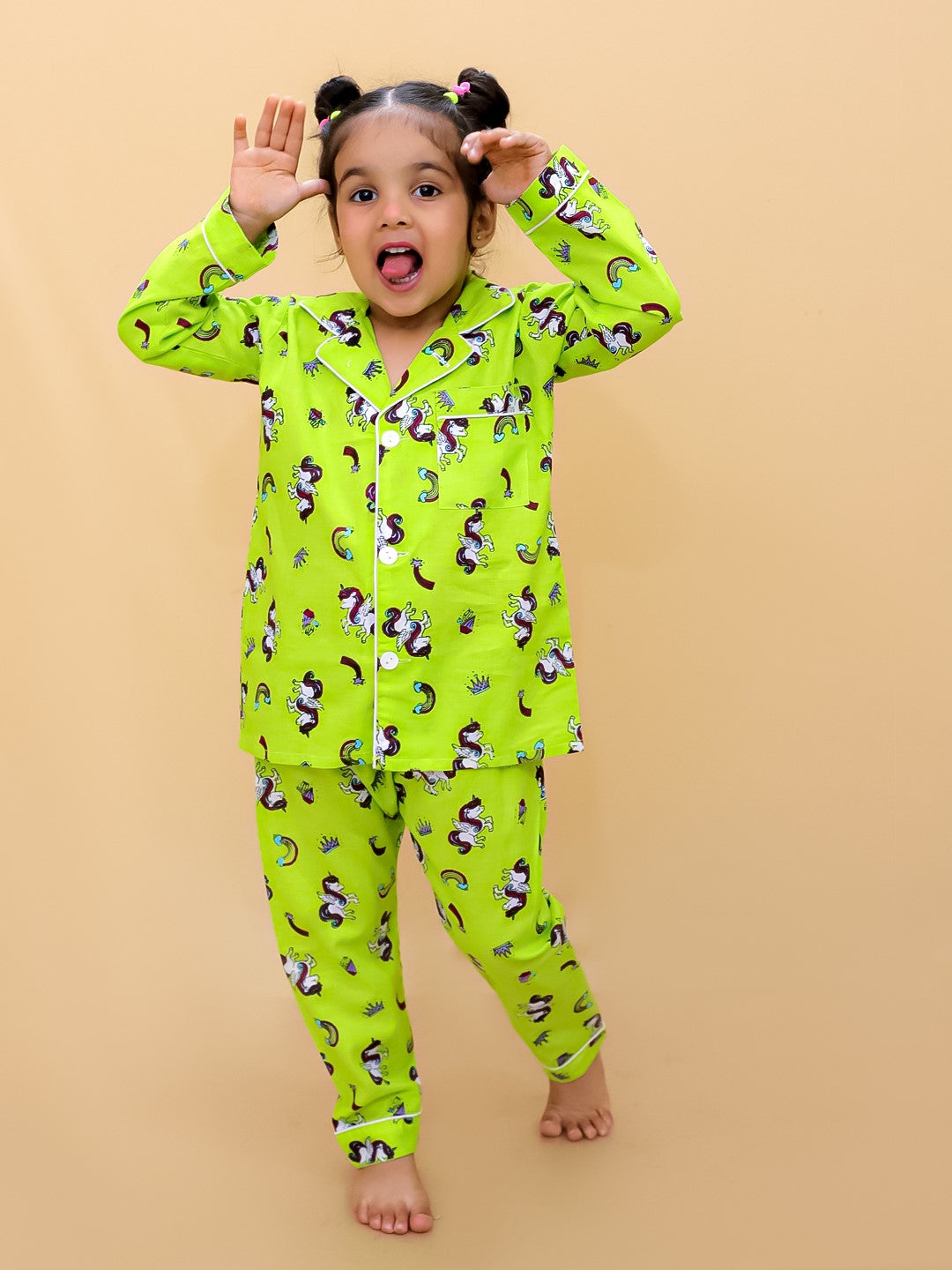 Abstract Printed Nightsuit For Boys and Girls