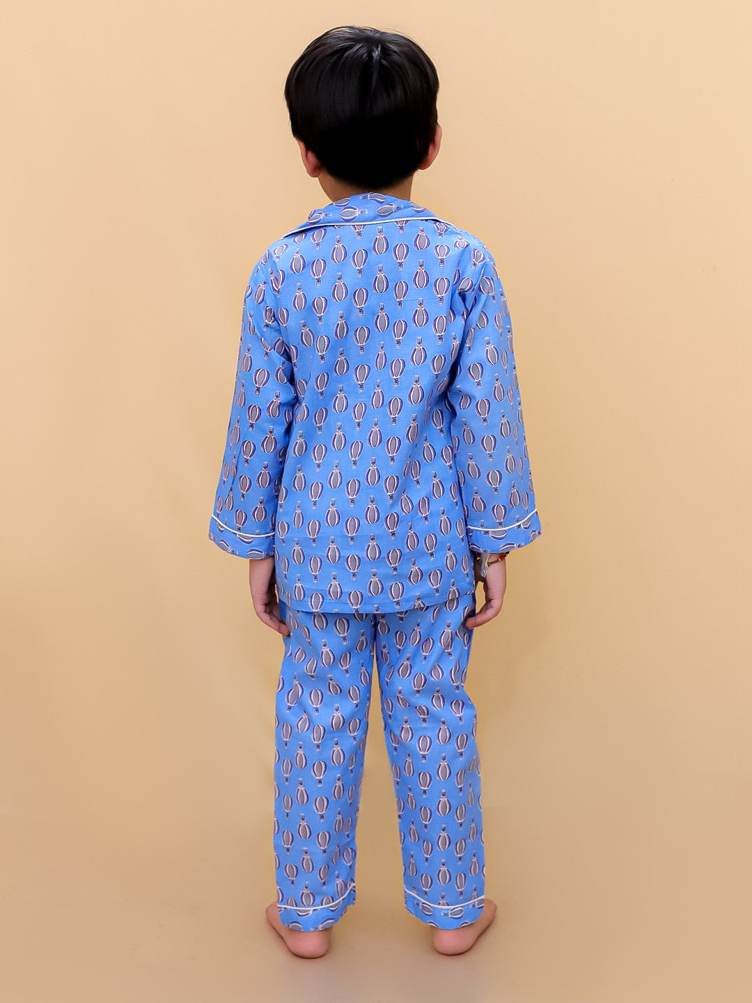 Hot Air Balloon Printed Nightsuit For Boys and Girls