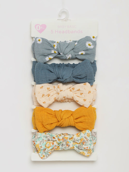 Baby Girls Headband Set – Pack of 5 Designs