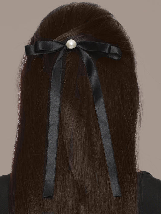 Bow Ribbon Hair Clip For Girls
