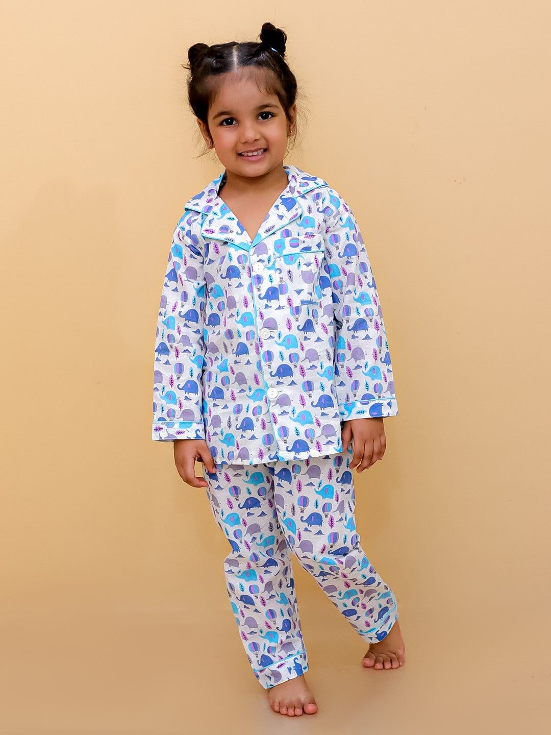 Abstract Printed Nightsuit For Boys and Girls