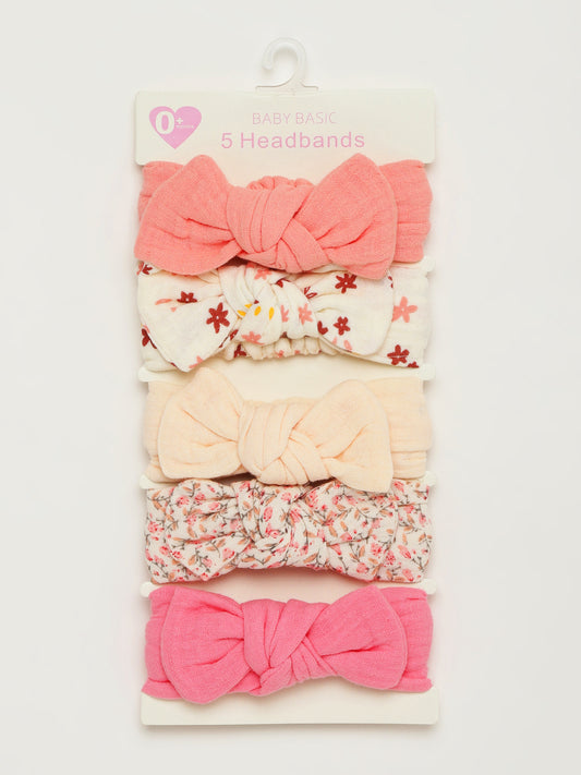 Baby Girls Headband Set – Pack of 5 Designs