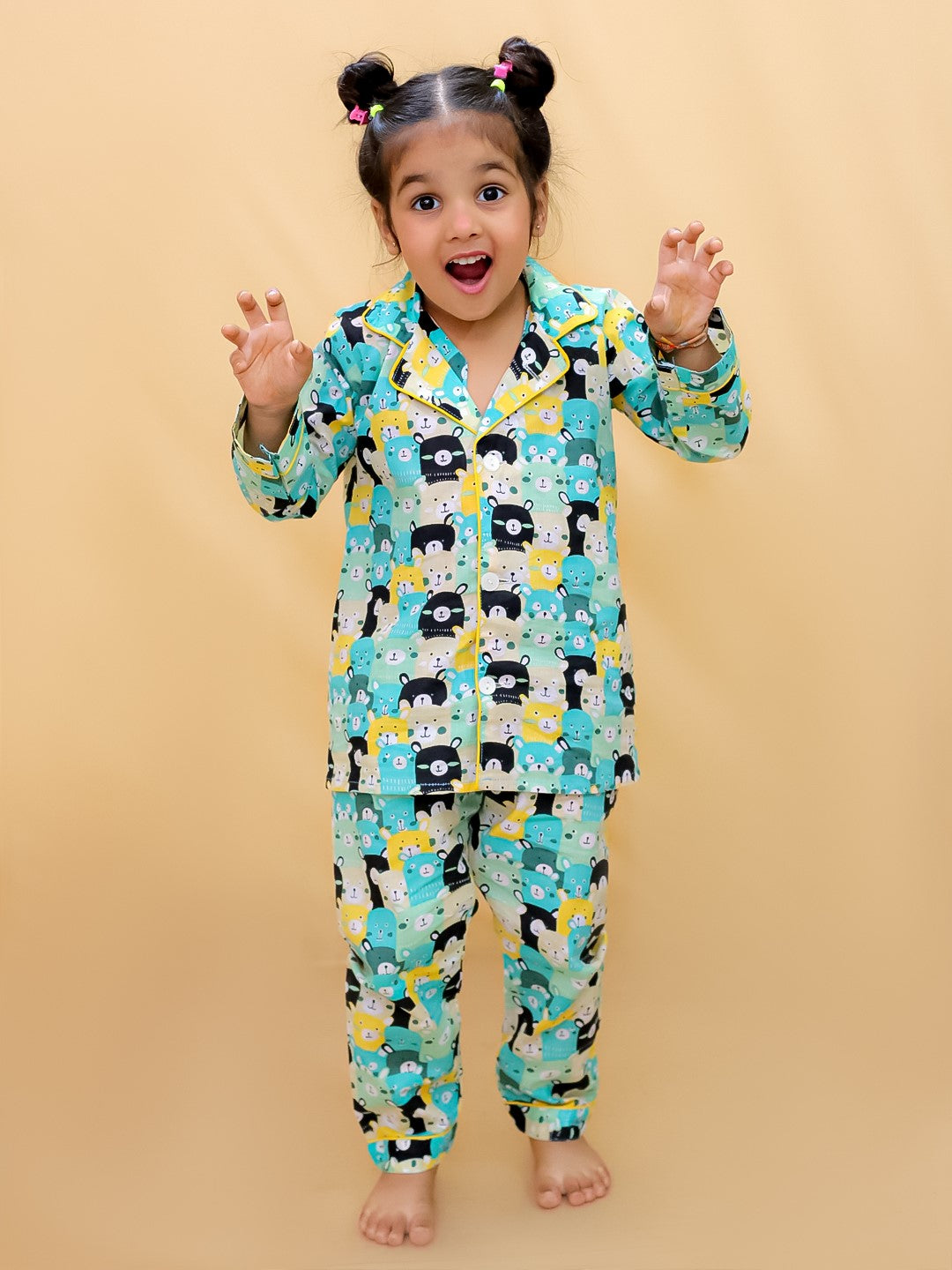 Abstract Printed Nightsuit For Boys and Girls